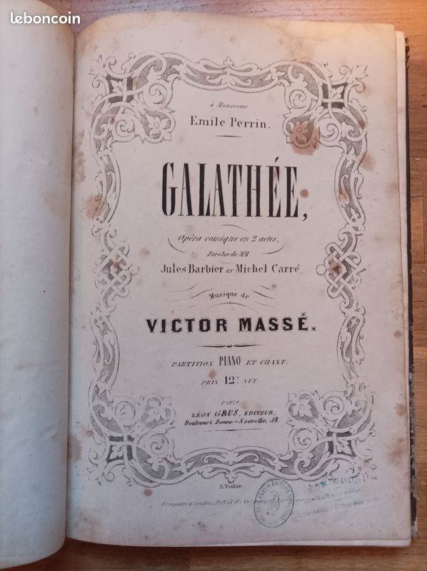 Partition pour Chant et piano de Galathée (image 3)