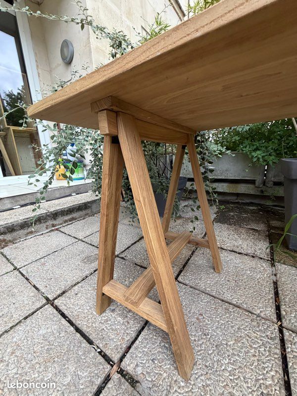 Table tréteaux bois (image 2)