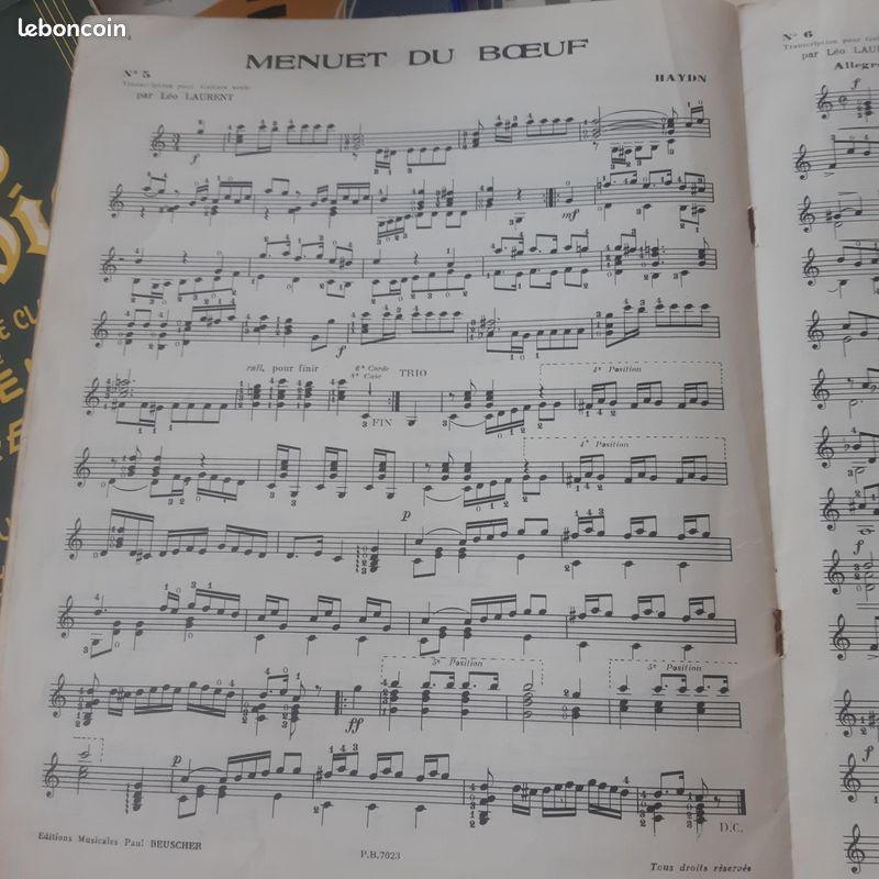 Partitions pour guitarre classique (image 2)