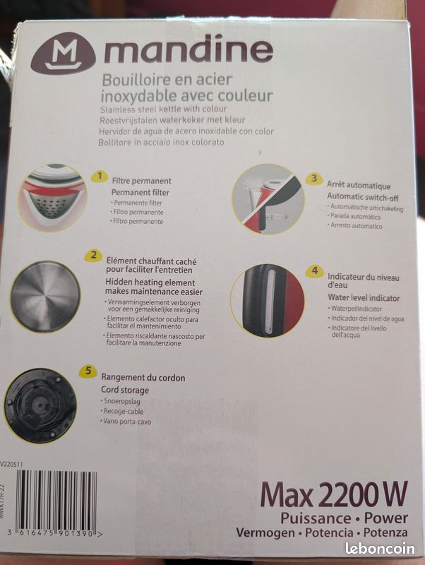 Bouilloire electrique 1,7 litres (image 3)