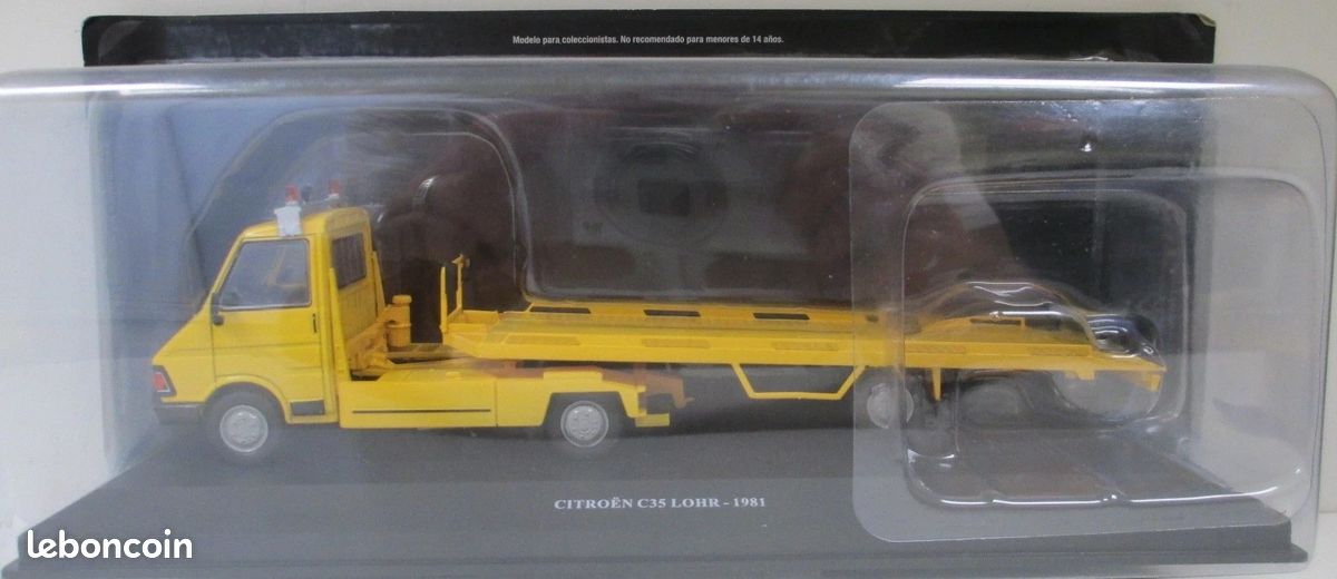 Neuf – Miniature IXO 1/43 – Citroën C35 Plateau Lohr – 1981 – Collection