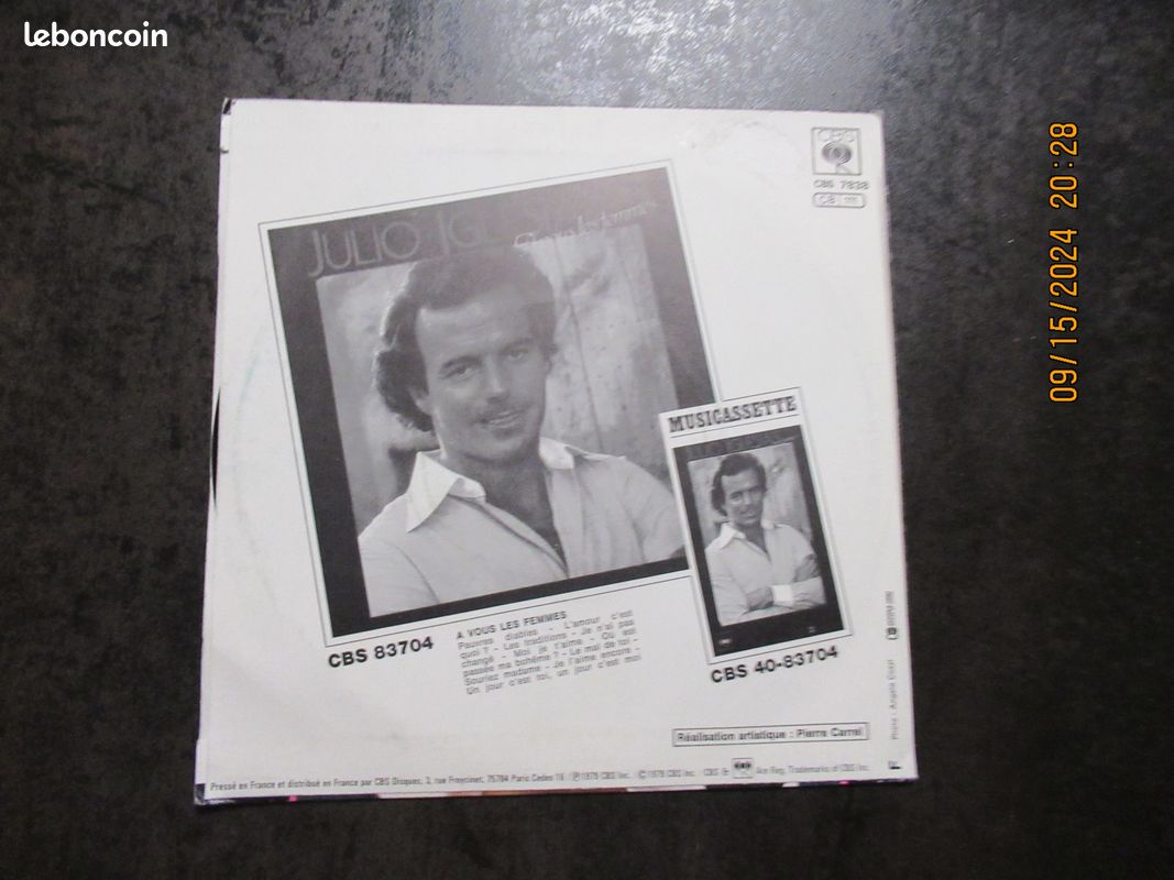 45 tours JULIO IGLESIAS (image 2)