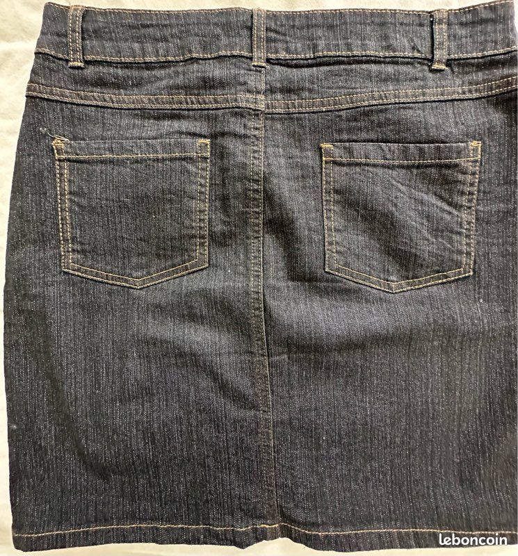 Jupe jeans noir (image 2)