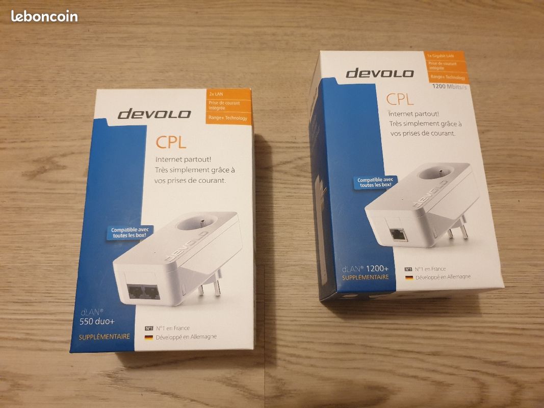 Prises CPL Devolo dLAN 1200+ et 550 duo+ (image 1)