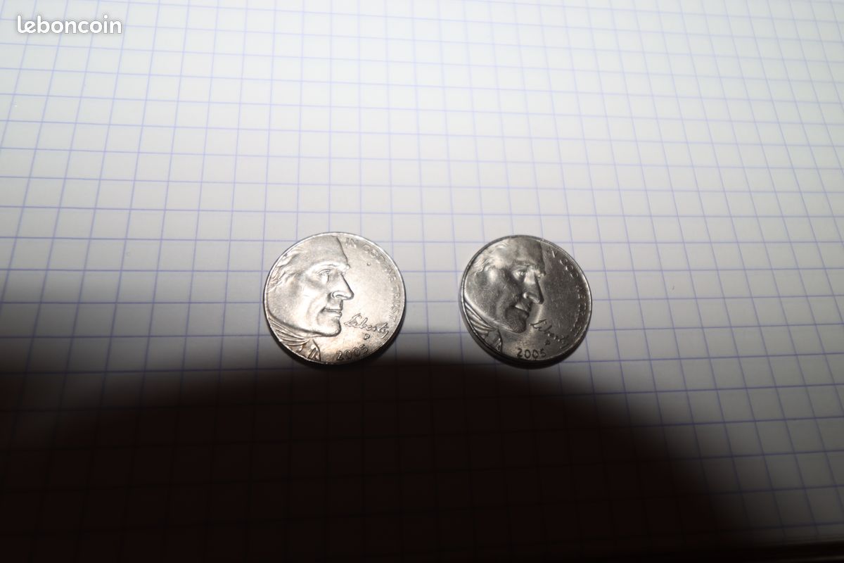 2 piéces 5 Cents 2005 Jefferson (image 1)