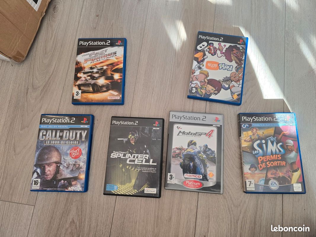 Lot De 2 Jeux PS2 - Les Sims + Permis De Sortir - Avec Notices - PAL