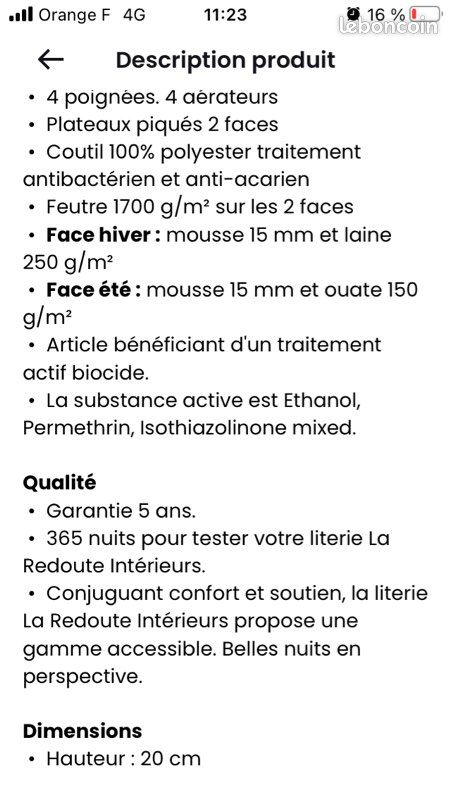 Matelas pour une personne à ressort mi-ferme (image 5)