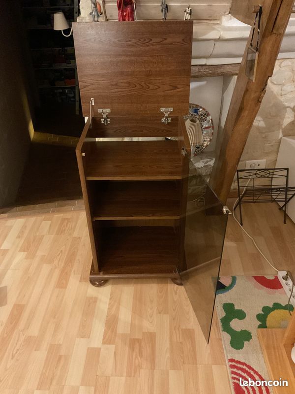 MEUBLE HI-FI EN bois de chène massif EUR 100,00 - FR
