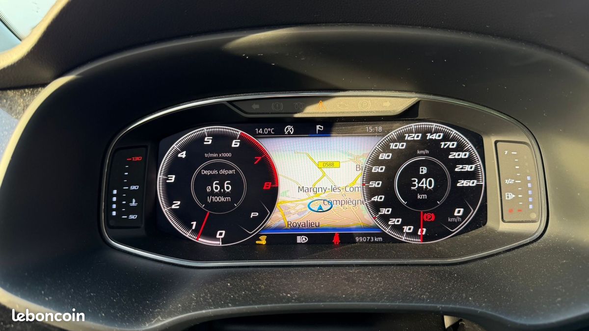 SEAT Leon 1.5 TSI 150 ACT FR DSG * REGULATEUR ADAPTATIF - APPLE CARPLAY - TOIT OUVRANT - CAMERA DE RECUL (image 20)