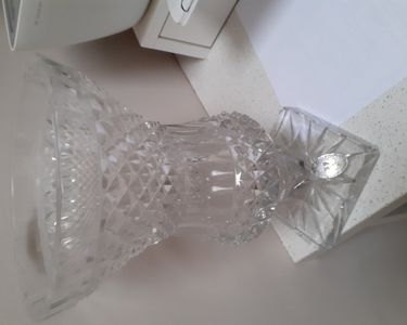 Rare paire de vases en cristal de Bohême gravé à la main, 19