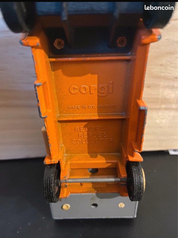 Corgi Matics 1119 - Camion Benne à Ordures Mercedes Big Bin, Miniature 1983 Vintage