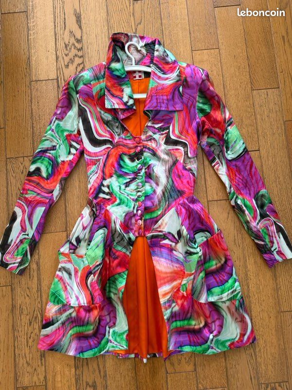 Veste redingote couture Jean Luc Amsler t38 (image 1)