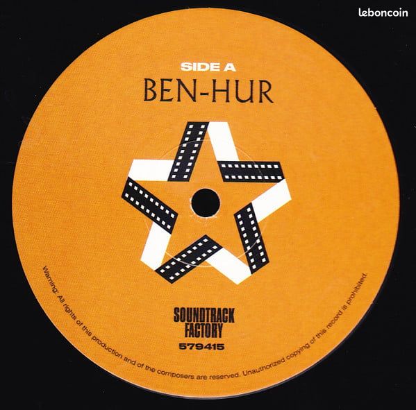 Miklós Rózsa ‎– Ben-Hur (Original Motion Picture Soundtrack). 1 vinyle neuf scellé (image 3)