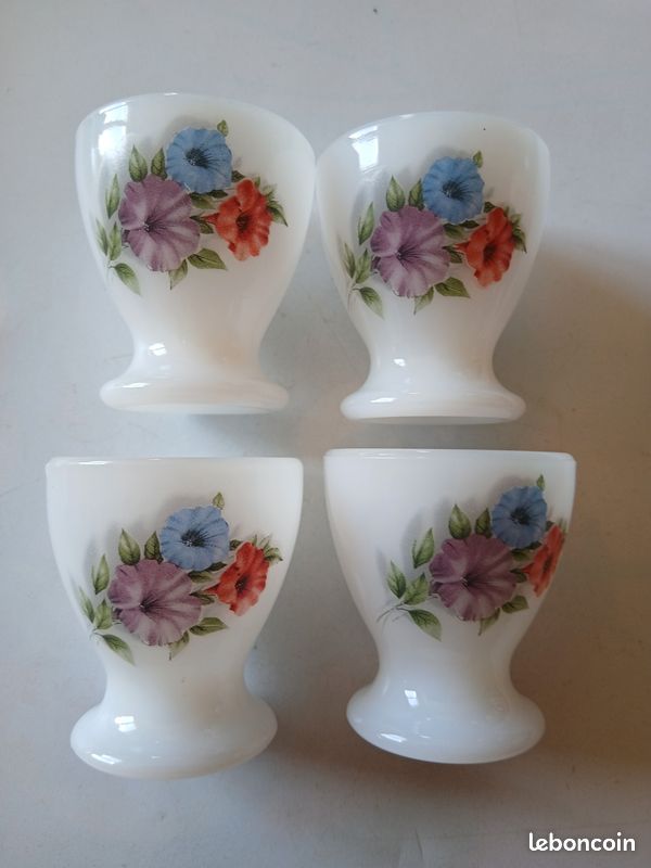 Coquetiers Arcopal Roses de France claires - Arts de la table