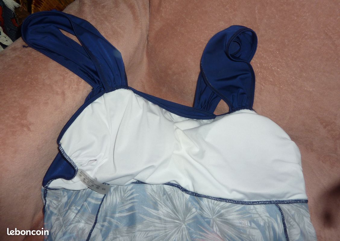 SHEIN Maillot de bain Tankini 4XL Marine (image 3)