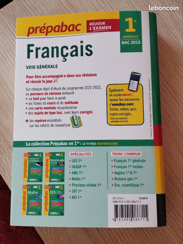 Livre préparation bac de français (image 2)