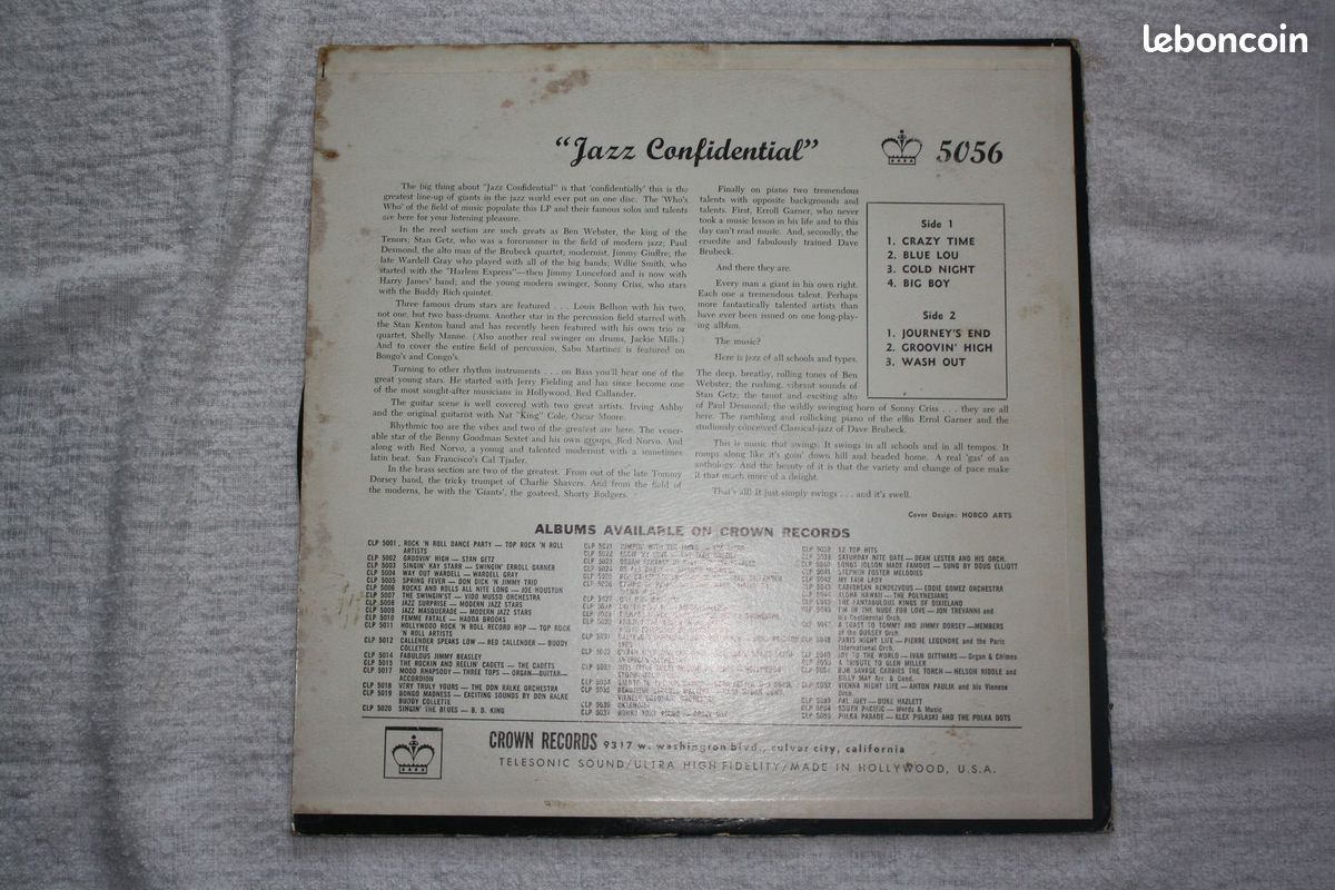 Disque 33 T Jazz (image 2)