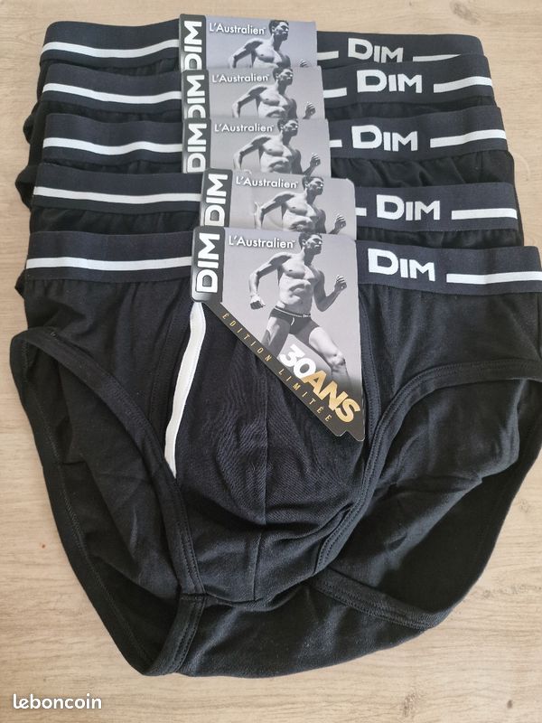 Lot de 5 paire slip dim australien homme taille m (image 1)
