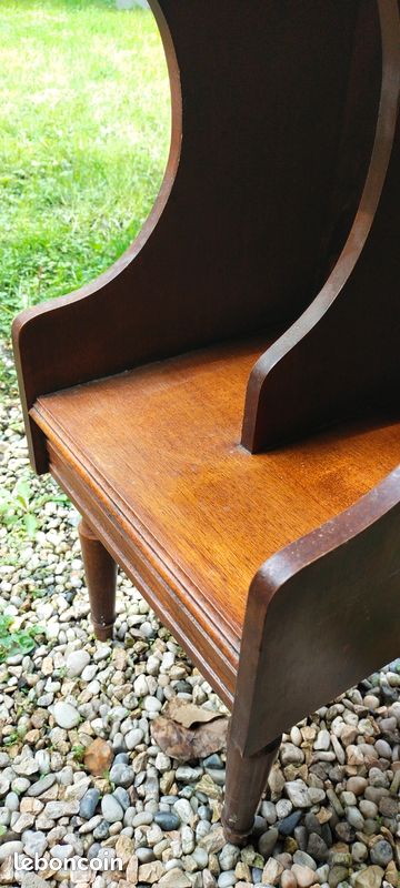 Jolie table porte revues vintage en bois (image 5)