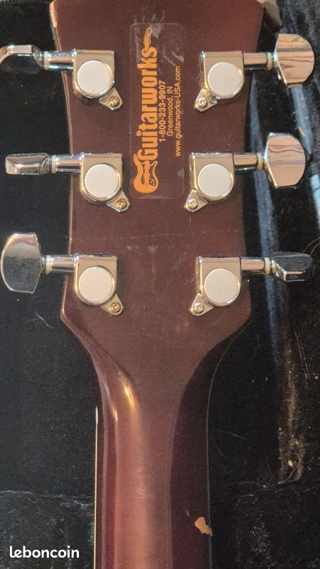 Guitare acoustique Aria AF 20 3/4 + étui + sangles (image 7)