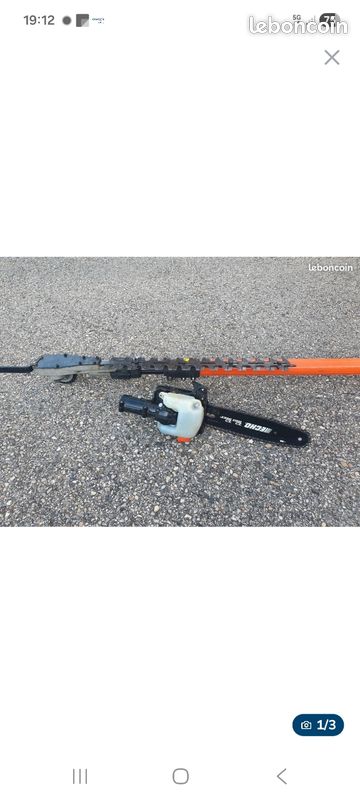 Elaguese écho avec adaptateur tailleuse
Comme neuf peu servi 
Pas d'envoi postal a venir chercher sur place 
Valeur neuf 970 euro (image 2)