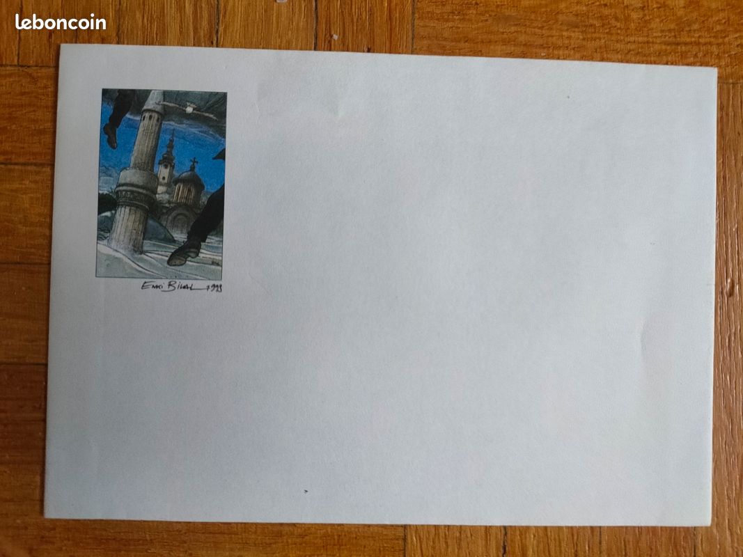 Carte Postale Bilal – Avec Enveloppe – Thème "Duo Baiser" – Bon état