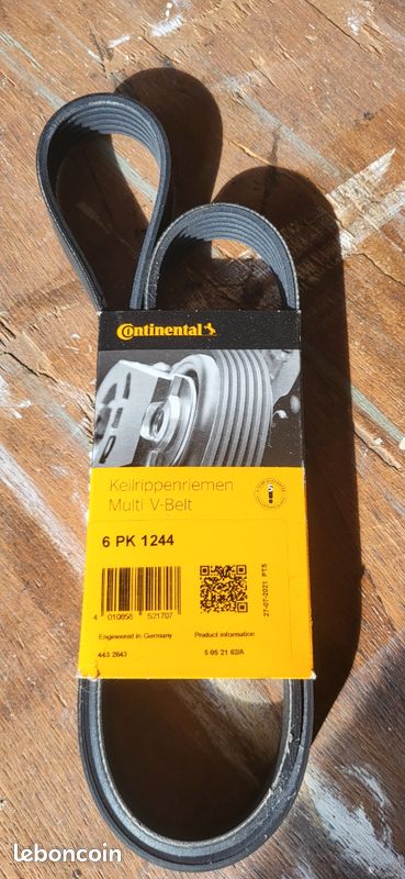 Kit Courroie Accessoires Continental 6PK1244K1 - Pièce Auto Originale