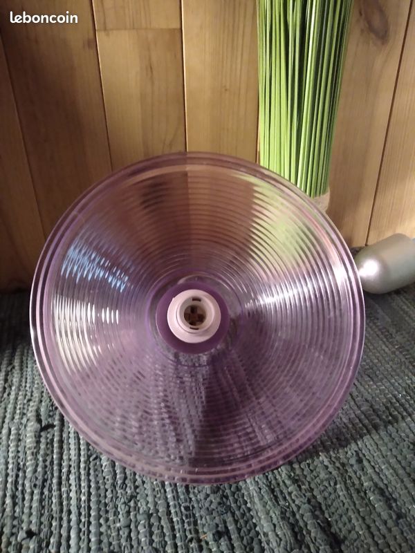 Suspension verre violet NEUF (image 2)