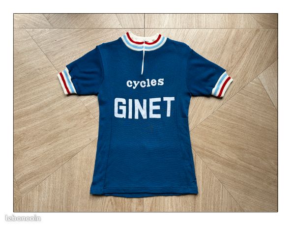 Maillot Cycliste Motobécane T.4 Tour De France - Santini, Taille L, Vintage
