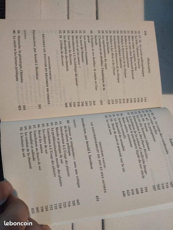 Référence : Philosophie anthologie, Michel Foucault, éditions folio essai (image 2)