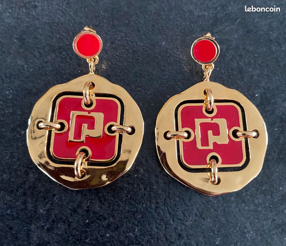 Sublimes boucles d'oreilles Paco Rabanne vintage (Vendu) - Joli Closet