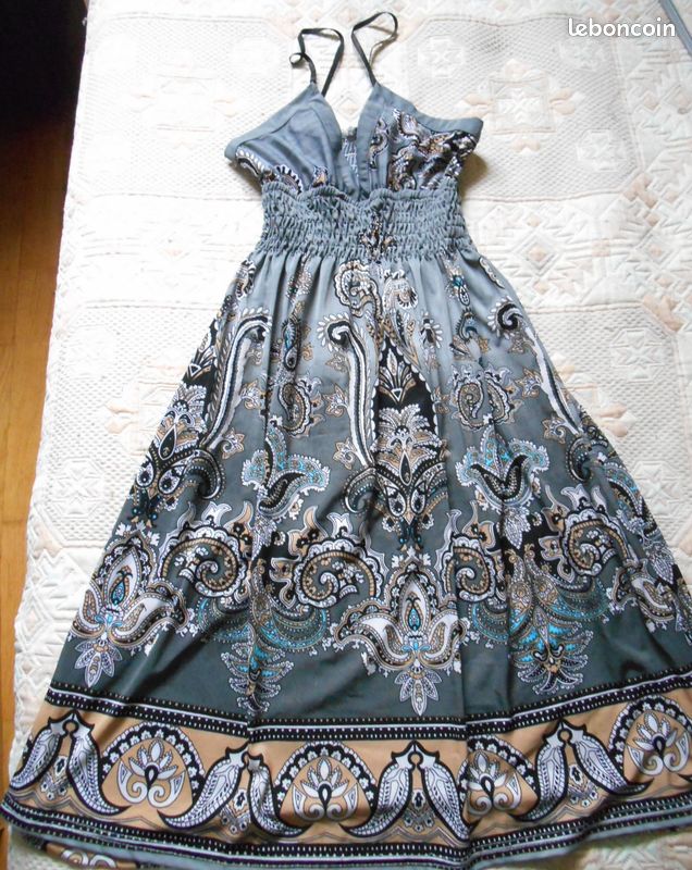 ROBE A BRETELLES maille fluide 40 (image 1)