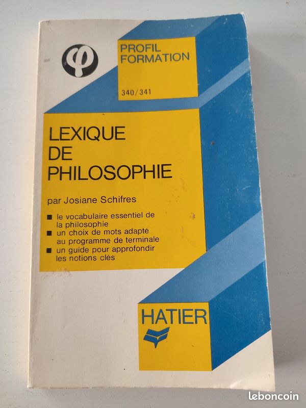 Lexique de philosophie - profil formation (image 1)