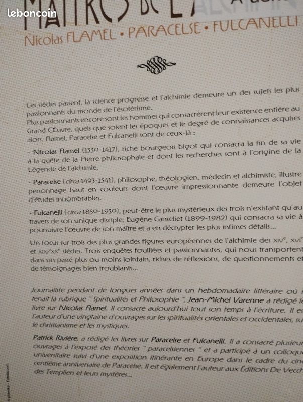 La fascinante histoire des maîtres de l'alchimie, Flamel, Paracelse, fulcanelli (image 2)