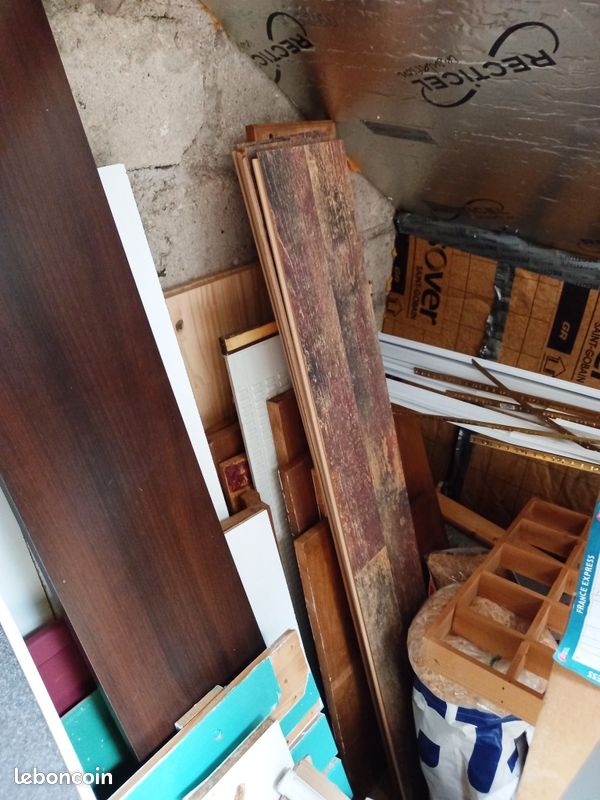 LOT de CHUTES de BOIS - tous formats - MELAMINE et AUTRES (image 2)
