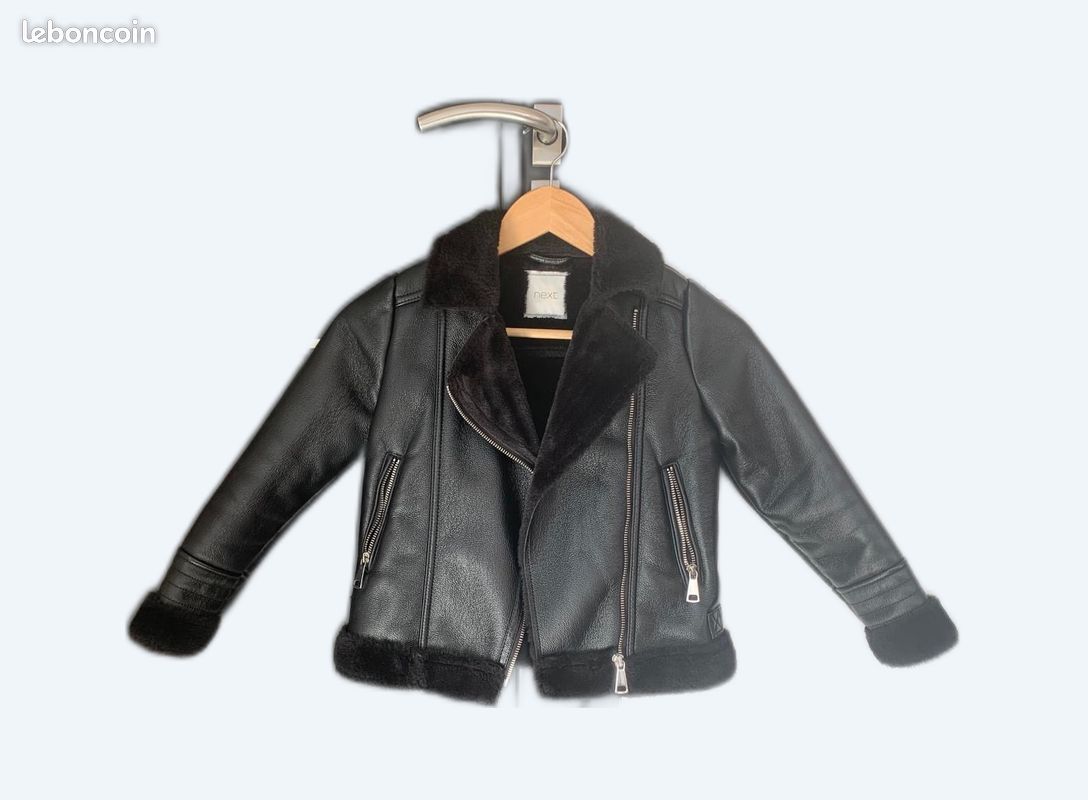 Perfecto Moumoute Noir similicuir enfant Vêtements