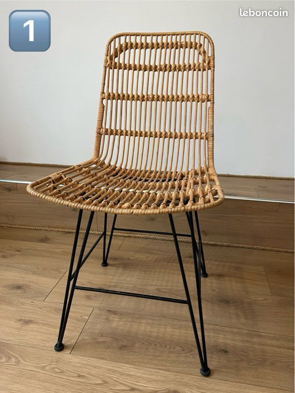 Chaises en rotin (image 1)