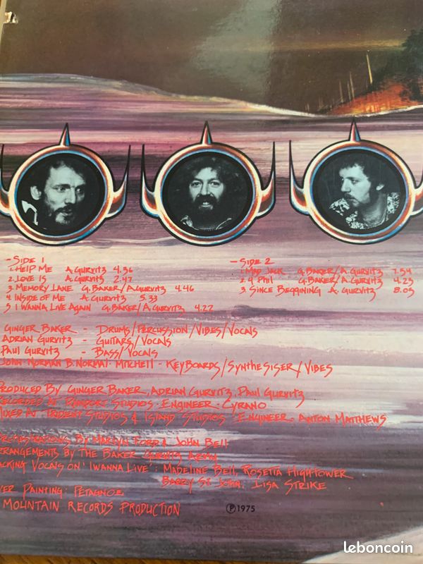 The baker gurvitz army album vinyle original vintage collector (image 11)