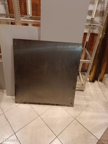 Carrelage mosaïque en acier inoxydable. Argent. Finition acier brossé