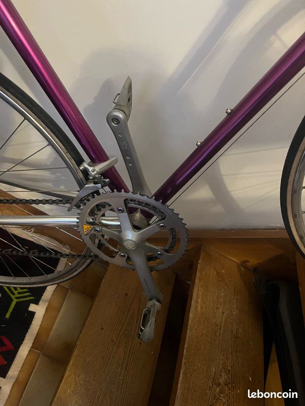 Vélo vintage cadre léger sur mesure selle Brooks guidoline multicolore (image 7)