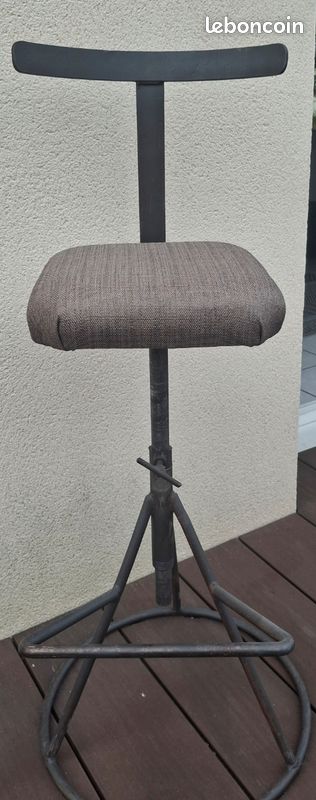 Tabouret/chaise haute industriel d’usine vintage (image 2)