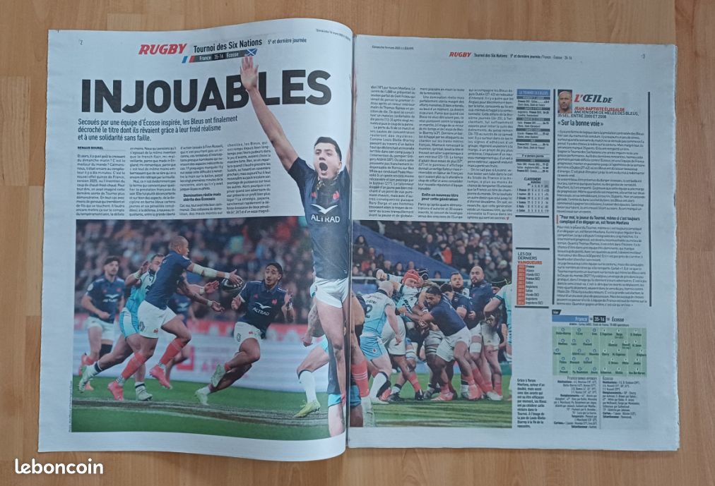 revue L'EQUIPE magazine 18 février 2006 - spécial XV de