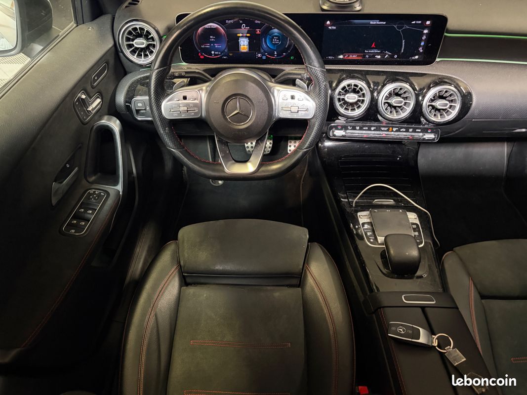 Mercedes-benz classe a 2.0 200 d 150ch amg line 8g-dct toit ouvrant/ sieges elecs chauffants/ camera 360/ pack black (image 25)