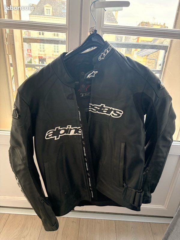 Blouson cuir Alpinestars moto (image 1)