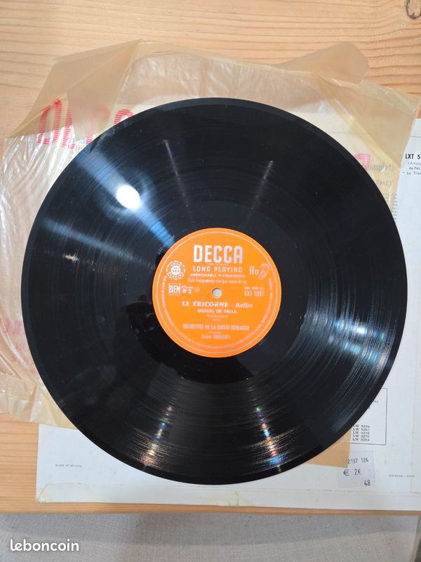 Vinyle Audiophile - Decca ffrr - Falla Le Tricorne / Ansermet (LXT 5357) (image 9)