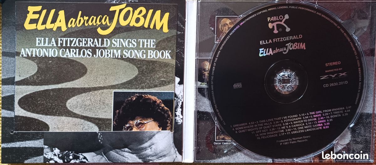 CD Ella Fitzgerald Ella Abraca Jobim (image 3)