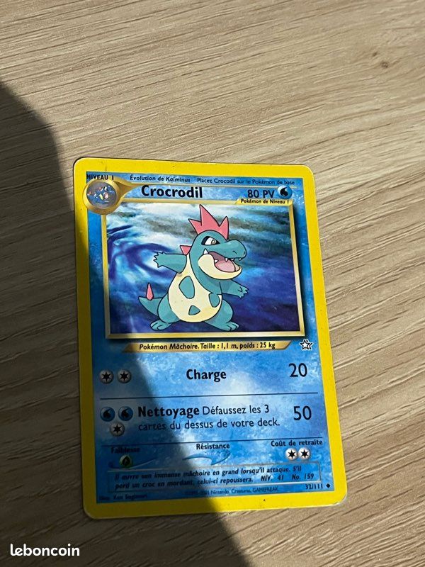 Carte Pokmon Crocodil 32/111 - Collection Carte Pokmon Crocodil 32/111 - Collection