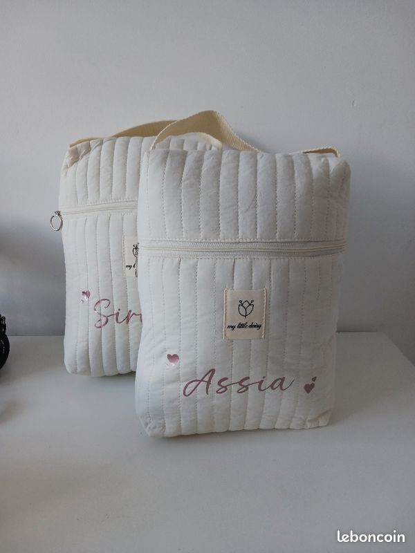 Sac bébé personnalisable avec nom, petit sac à langer (image 4)