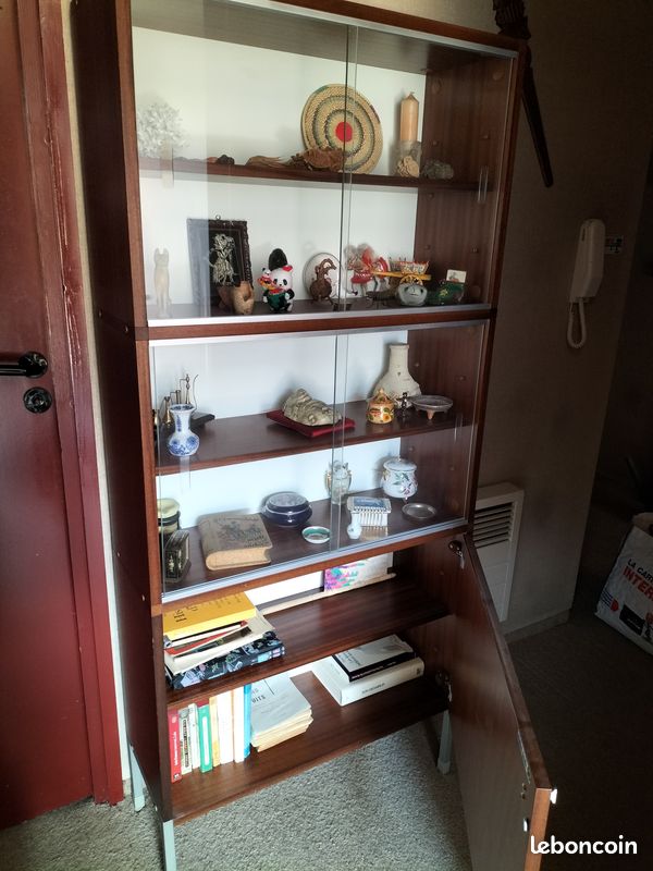 Meuble vitrine vintage années 60 (image 2)