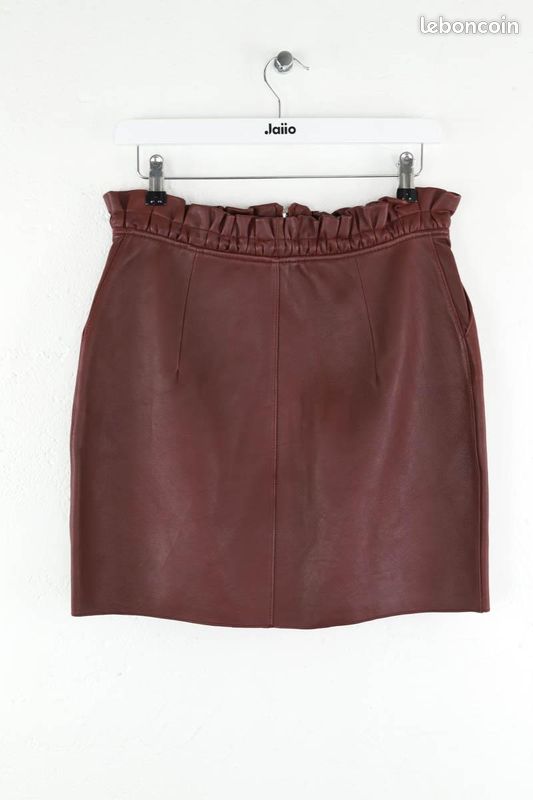 Mini Jupe Express Bordeaux/marron/rose - Taille XS - Bureau Décontractée - Très Bon état